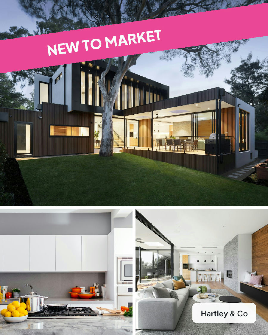 Three photos of the property under a New to market ribbon